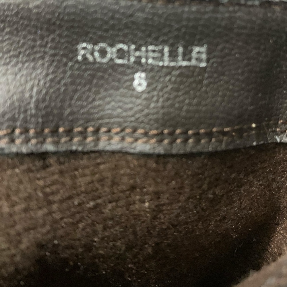 Steve Madden Rochelle Boots Size 8 Brown Suede Ankle Booties Lace Up Zip Heel - Picture 8 of 12